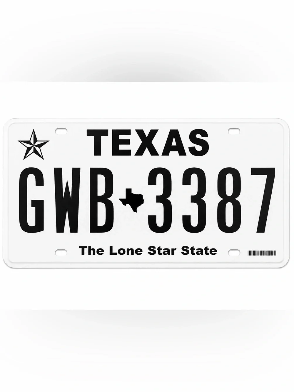 Texas The Lone Star State License Plate